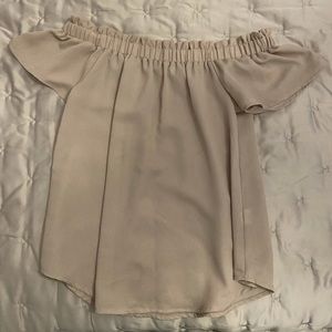 Chiffon Off The Shoulder Top